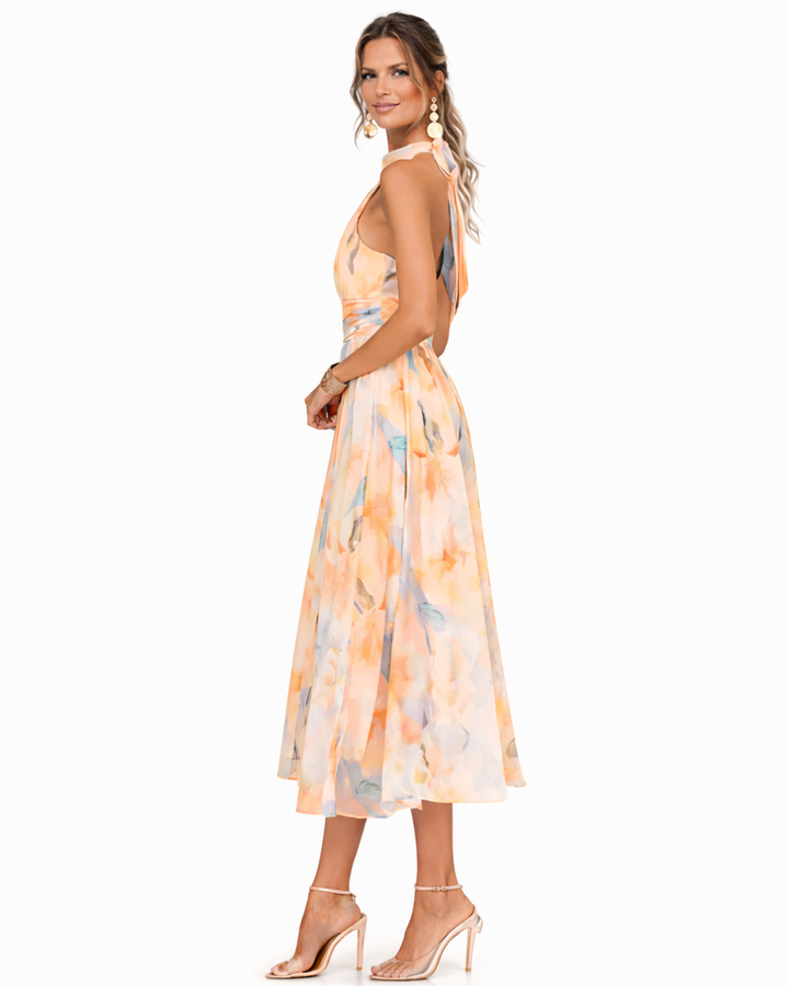 Elza | Elegantes Neckholder-Kleid