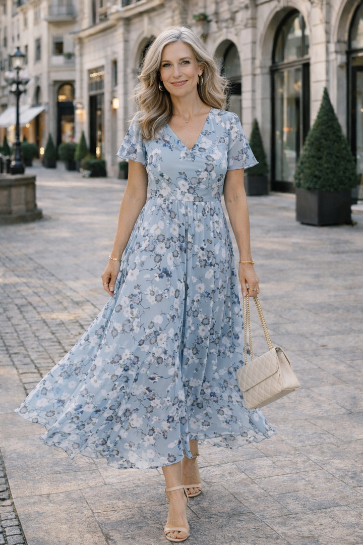 Melanie – Elegantes figurumspielendes Kleid