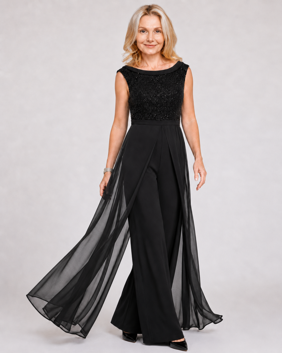 Louna | Stilvoller ärmelloser Jumpsuit