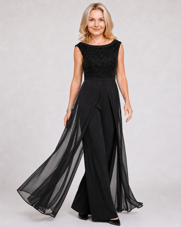 Louna | Stilvoller ärmelloser Jumpsuit