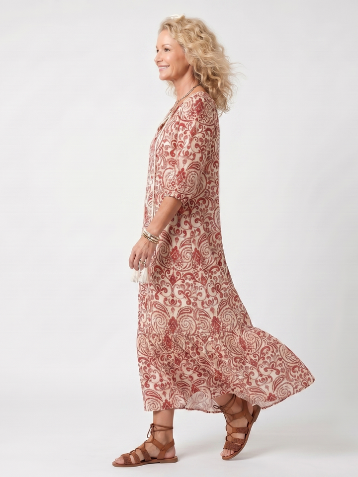 NAEL BERLIN | Boho-Midikleid mit Bommeln Lucie