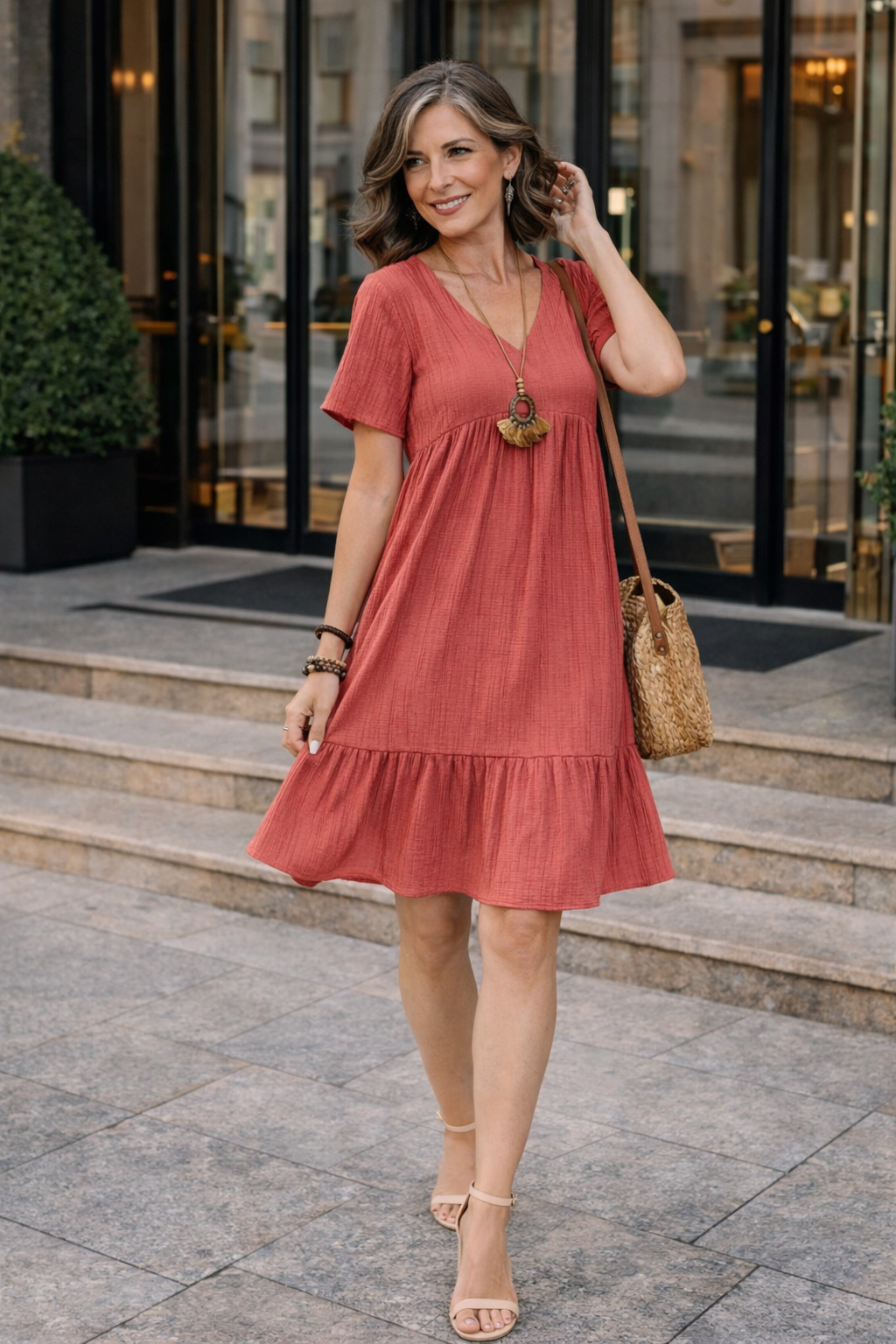Carina – Figurumschmeichelndes Kleid