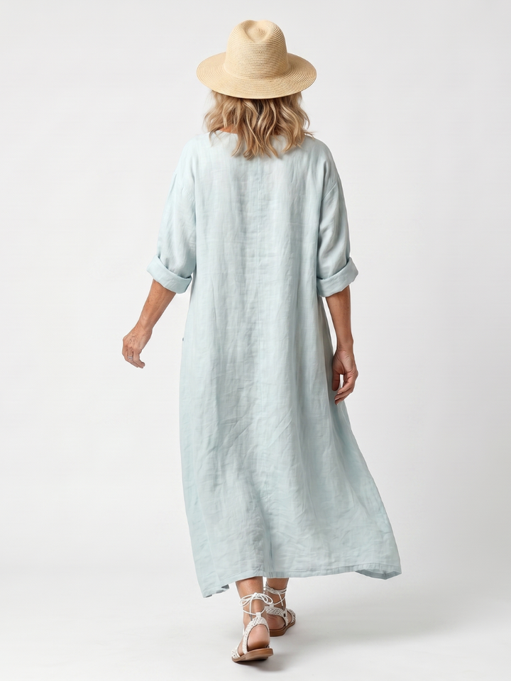 NAEL BERLIN | Boho-Midikleid mit Stickerei und Taschen Claire