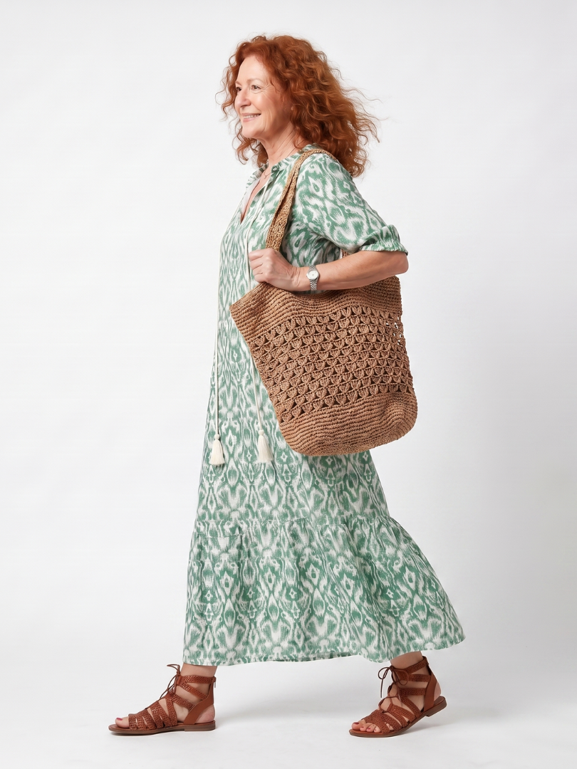 NAEL BERLIN | Boho-Midikleid mit Bommeln Florence