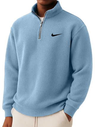 Winterfeld | Sweatshirt mit Kragen und halbem Reißverschluss (1 kaufen, 1 GRATIS dazu)