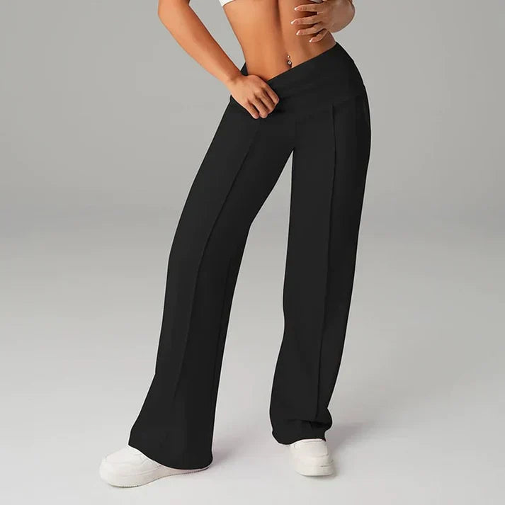 Alba | Hosen mit geradem Schnitt und weitem Bein
