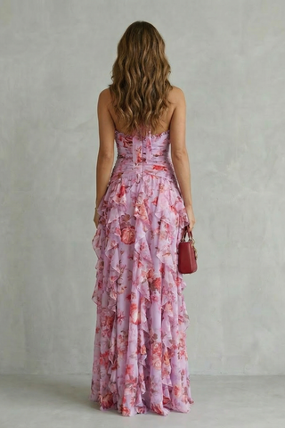 Belladina | Maxikleid mit Rosenmuster