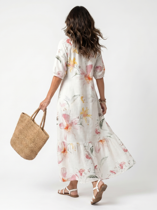 NAEL BERLIN | Geblümtes Boho-Midikleid mit Volants Pauline