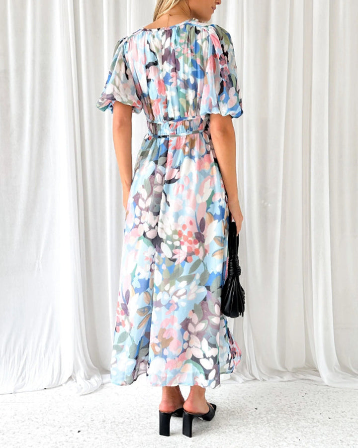 Celine | Feminines Kleid mit Blumenmuster