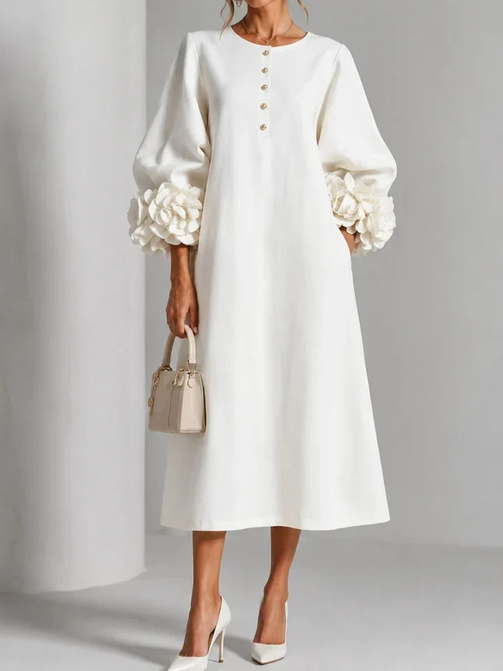 Liliane | Elegantes Midikleid mit Blumen