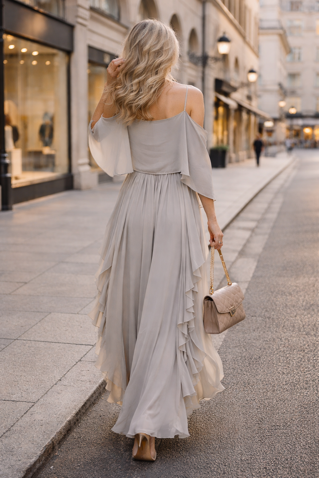 Helene – Drapiertes elegantes Abendkleid