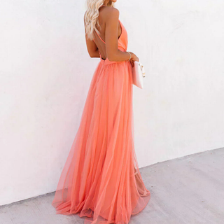 Ginevra | Maxikleid in Koralle