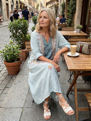 NAEL BERLIN | Boho-Midikleid mit Stickerei und Taschen Claire