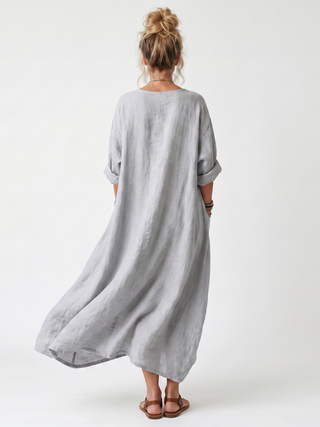NAEL BERLIN | Boho-Midikleid mit Kontrast-Stickerei Véronique