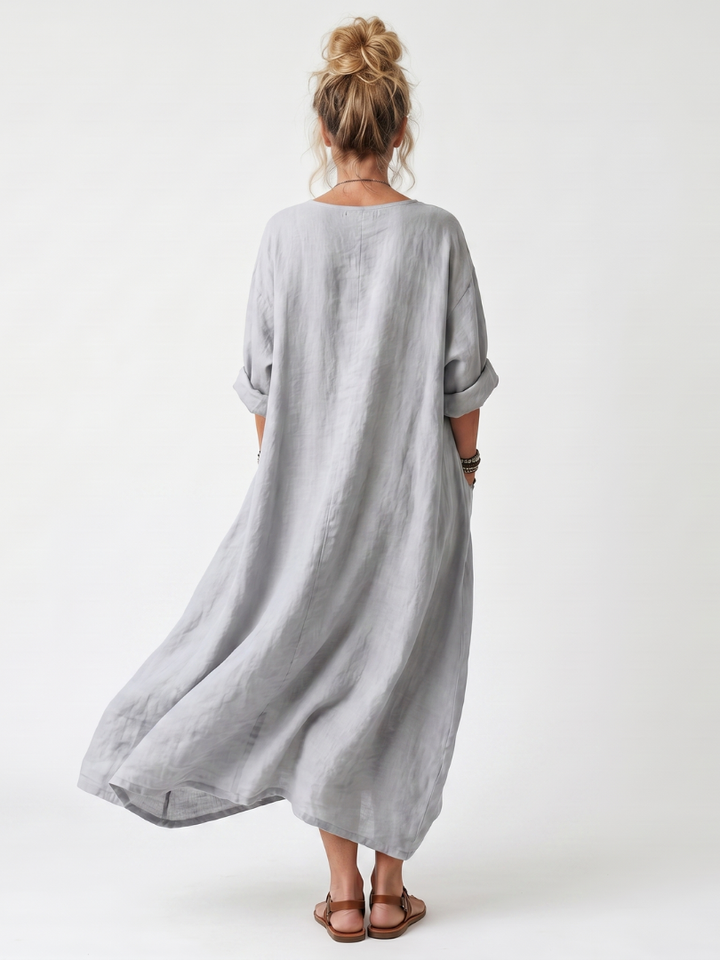 NAEL BERLIN | Boho-Midikleid mit Kontrast-Stickerei Véronique
