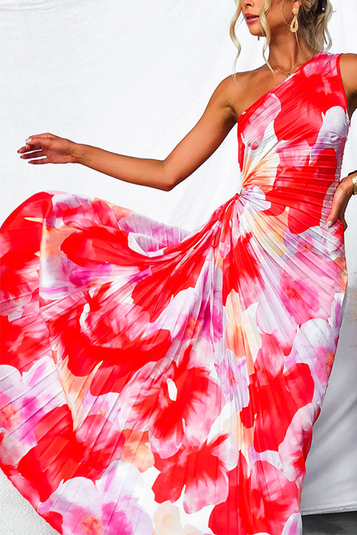 Yanira | Plissiertes One-Shoulder-Kleid