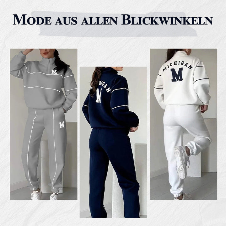 Monique | Lässiges Sweatshirt 2-teiliges Set mit Linie