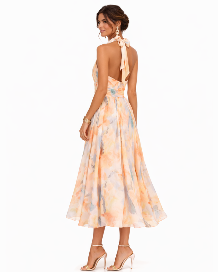 Elza | Elegantes Neckholder-Kleid