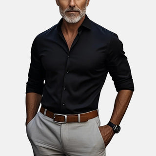 Nael Berlin | Herren Slim Fit Business Hemd mit Knitterfrei