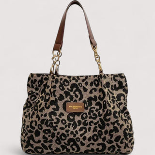 Lévrier – Leopard Canvas Einkaufstasche