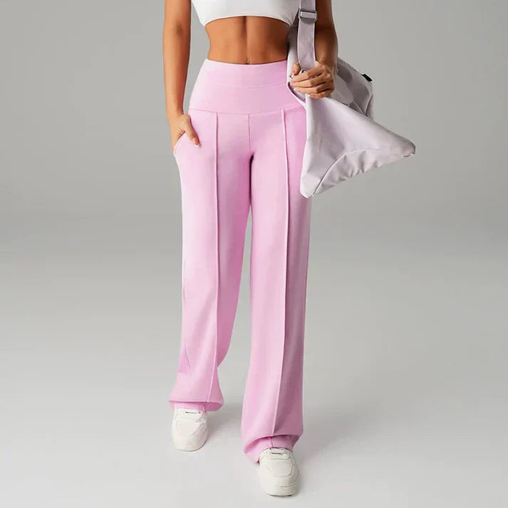Alba | Hosen mit geradem Schnitt und weitem Bein