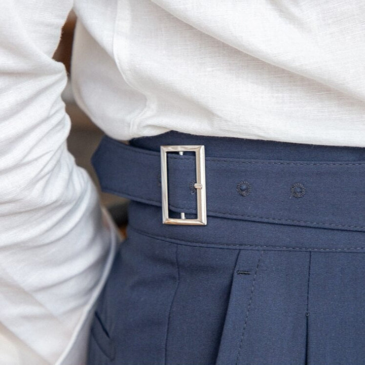 Nael Berlin | Ellis - Klassische Hose Mit Hoher Taille Und Schnallenverschluss Für Herren