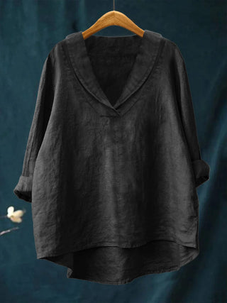 Annika™ | Oversized Leinen-Bluse