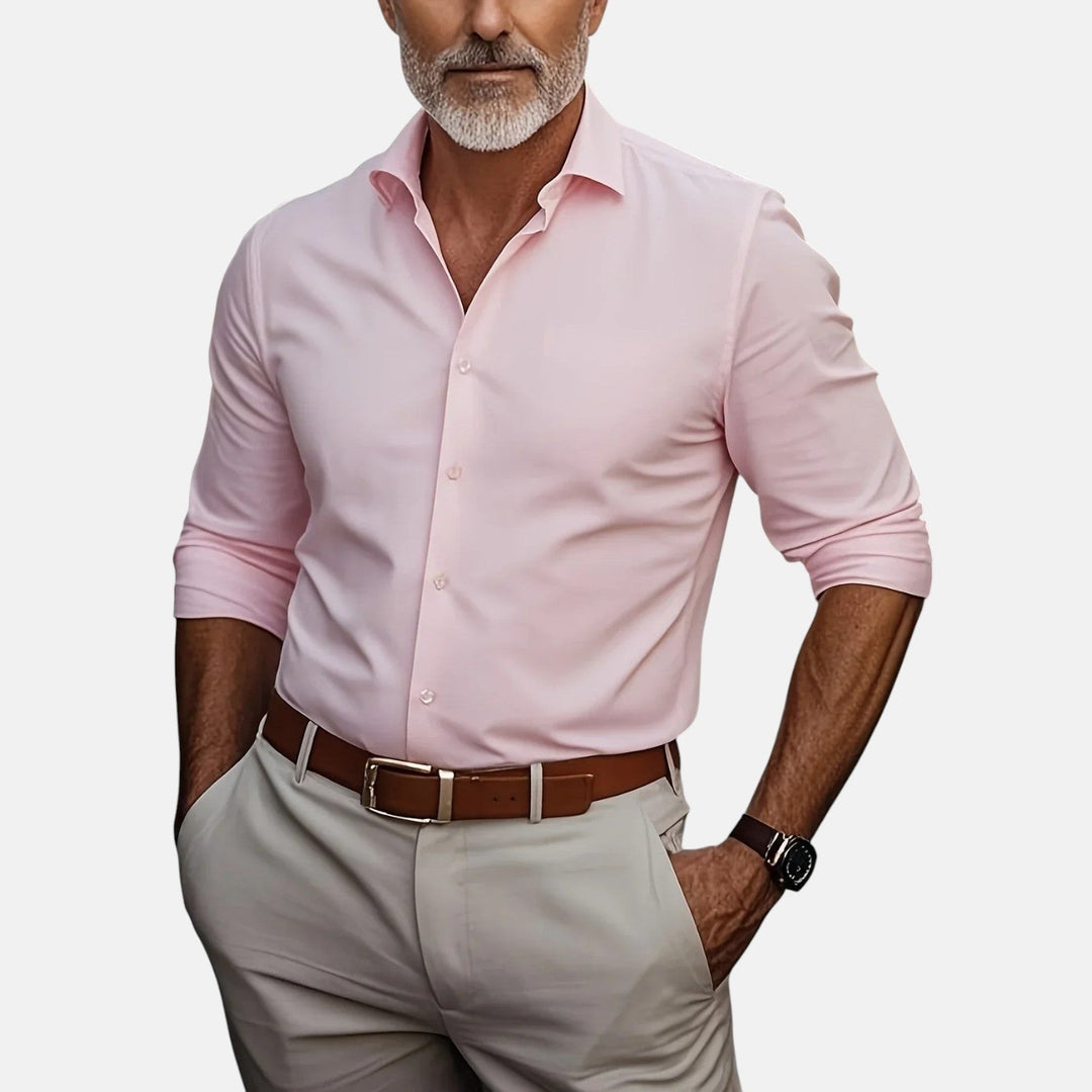 Nael Berlin | Herren Slim Fit Business Hemd mit Knitterfrei