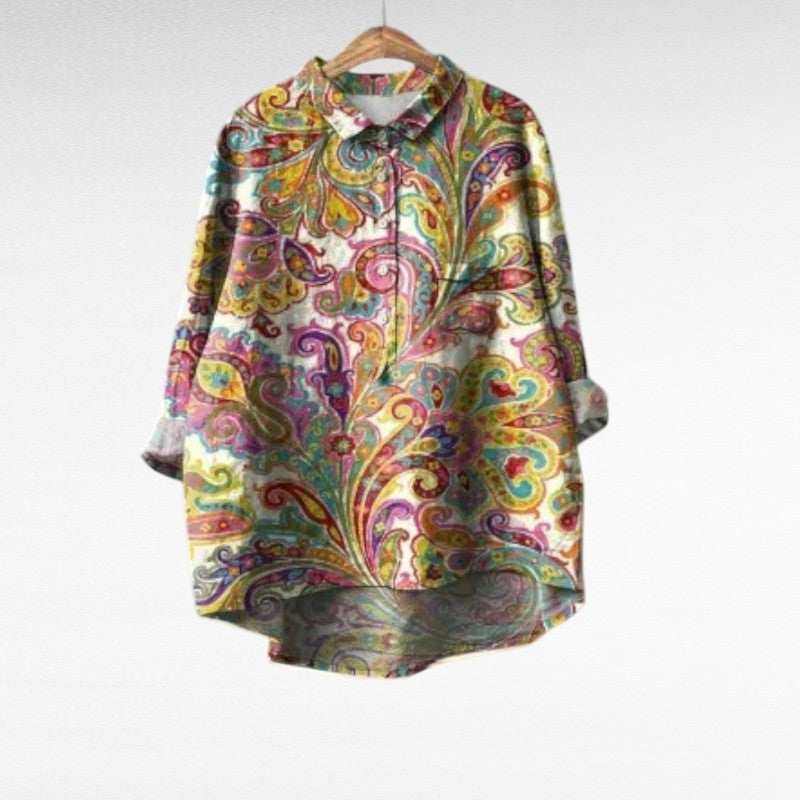 Velma | Oversized Leinen-Bluse