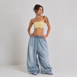 Aquara™ – Leichte Relaxed-Hose in Hellblau