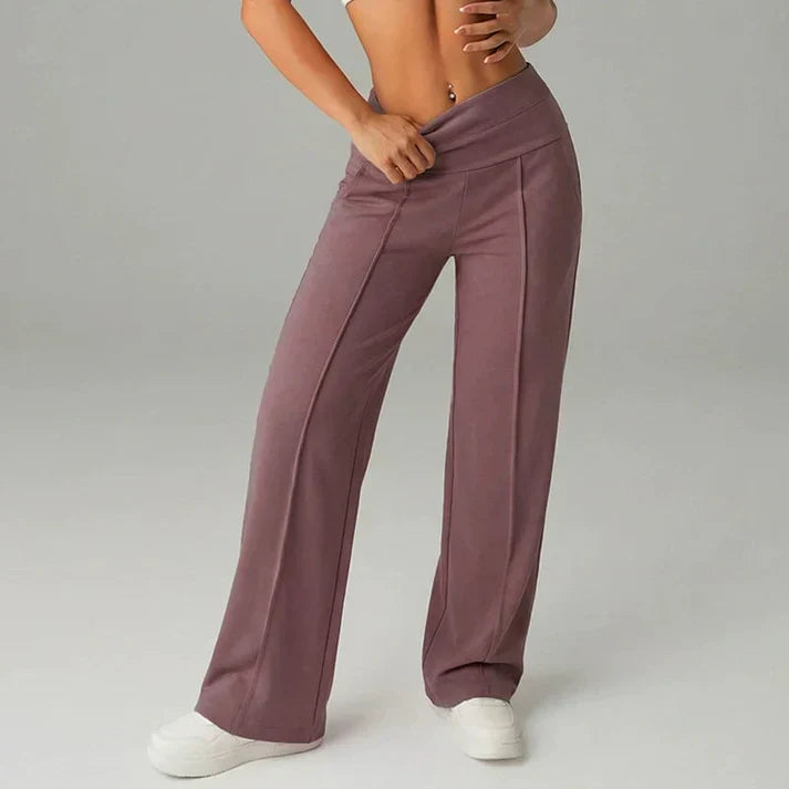 Alba | Hosen mit geradem Schnitt und weitem Bein