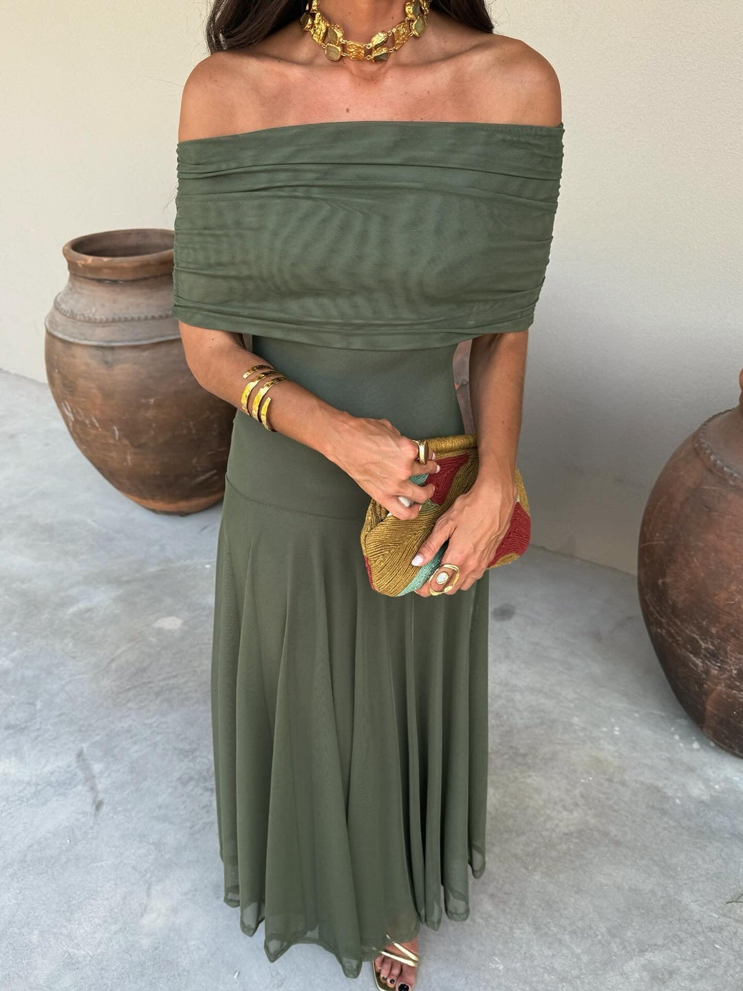 Toledo | Feminines Kleid aus Leinen-Seide