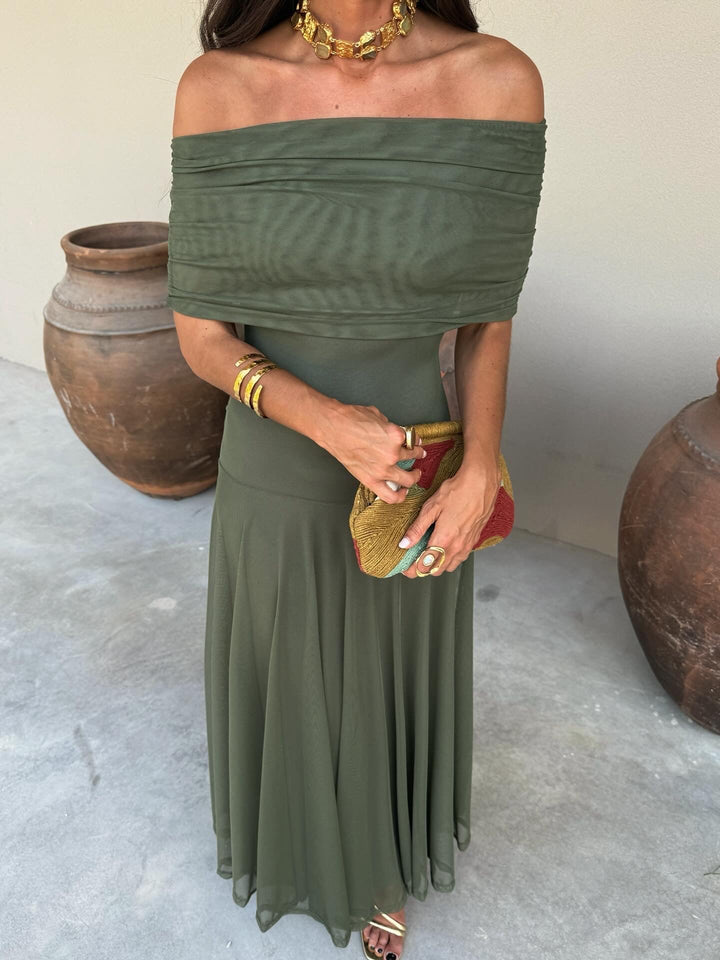 Toledo | Feminines Kleid aus Leinen-Seide