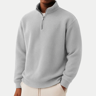 Nael Berlin | Strickpullover mit Troyer-Kragen