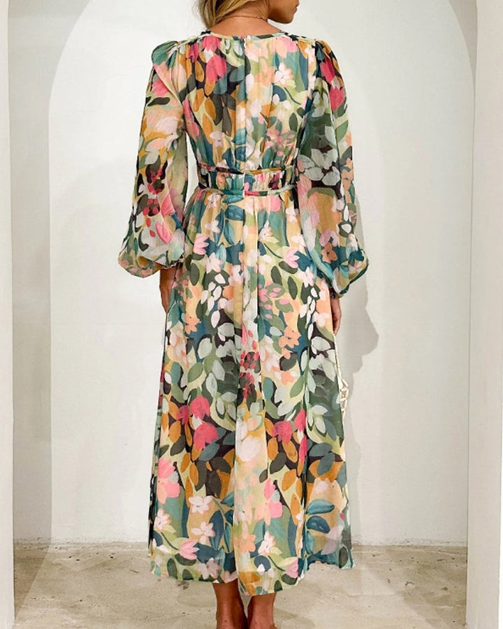 Celine | Feminines Kleid mit Blumenmuster
