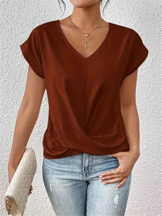 Sina | T-Shirt mit Sweetheart-Ausschnitt