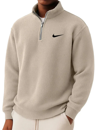 Winterfeld | Sweatshirt mit Kragen und halbem Reißverschluss (1 kaufen, 1 GRATIS dazu)