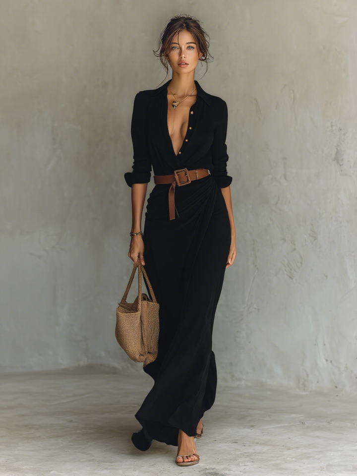 Savannah | Fließendes Maxikleid