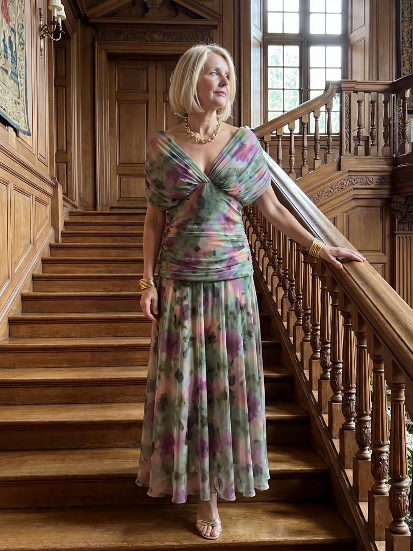 Calen | Off-Shoulder Midi-Kleid