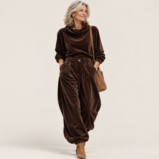 Ivonne – Boho-Luxury Set mit Kapuze