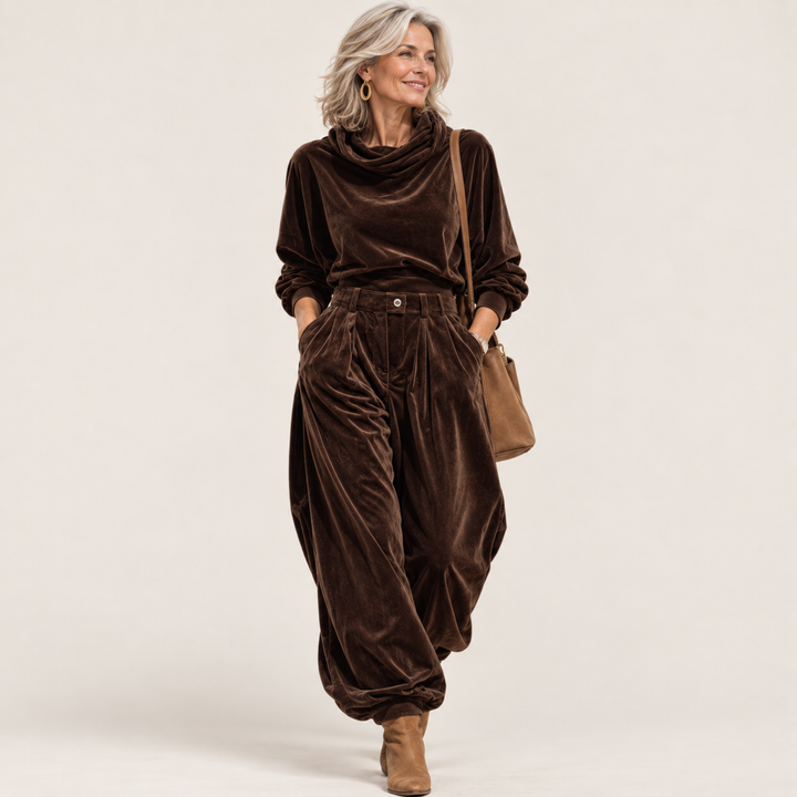 Ivonne – Boho-Luxury Set mit Kapuze