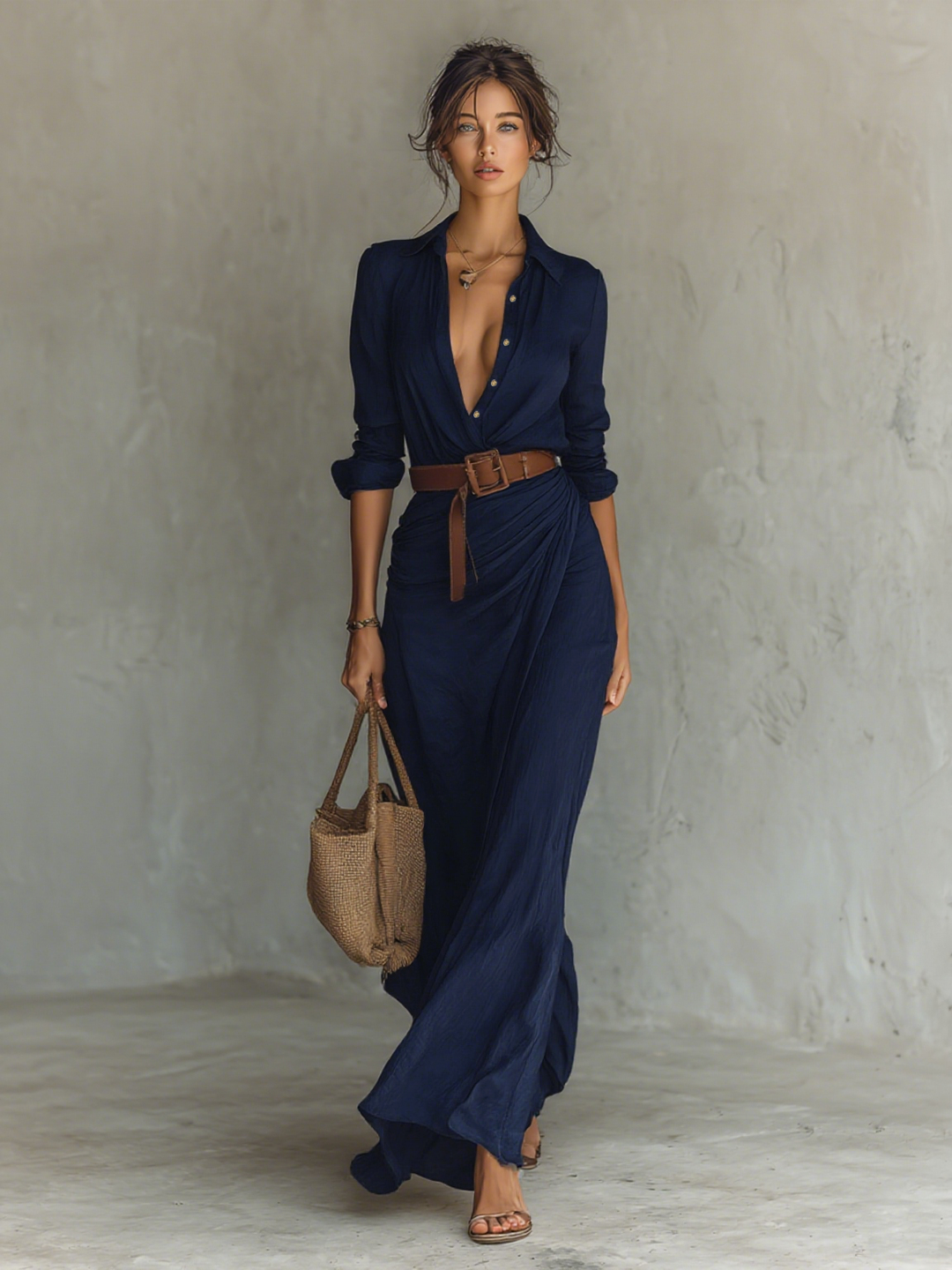 Savannah | Fließendes Maxikleid