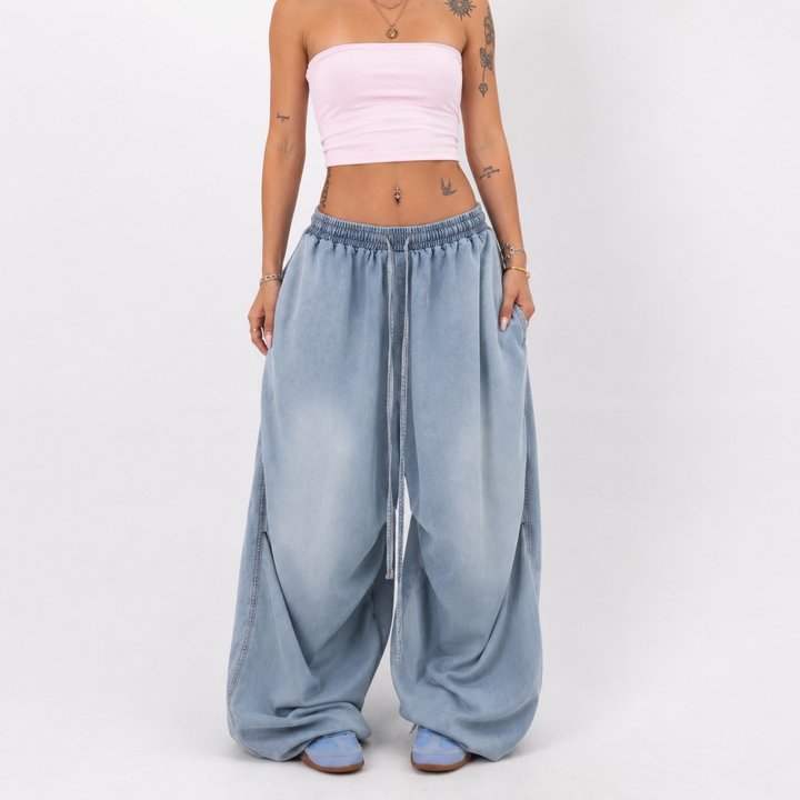 Aquara™ – Leichte Relaxed-Hose in Hellblau
