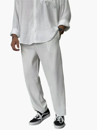 Nael Berlin | Herren Relax Fit Plissee Hose – Eleganter und Bequemer Alltags- und Business-Look