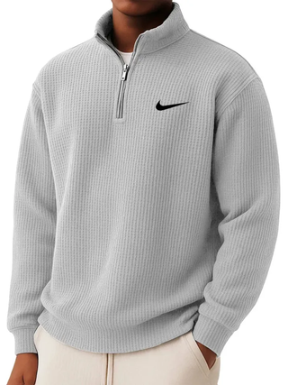 Winterfeld | Sweatshirt mit Kragen und halbem Reißverschluss (1 kaufen, 1 GRATIS dazu)