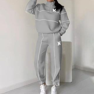 Monique | Lässiges Sweatshirt 2-teiliges Set mit Linie