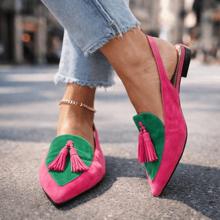 Natalia – Sandalen mit Riemen und Fransen