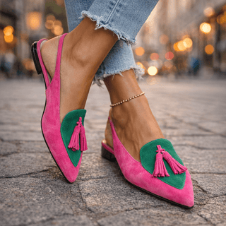 Natalia – Sandalen mit Riemen und Fransen