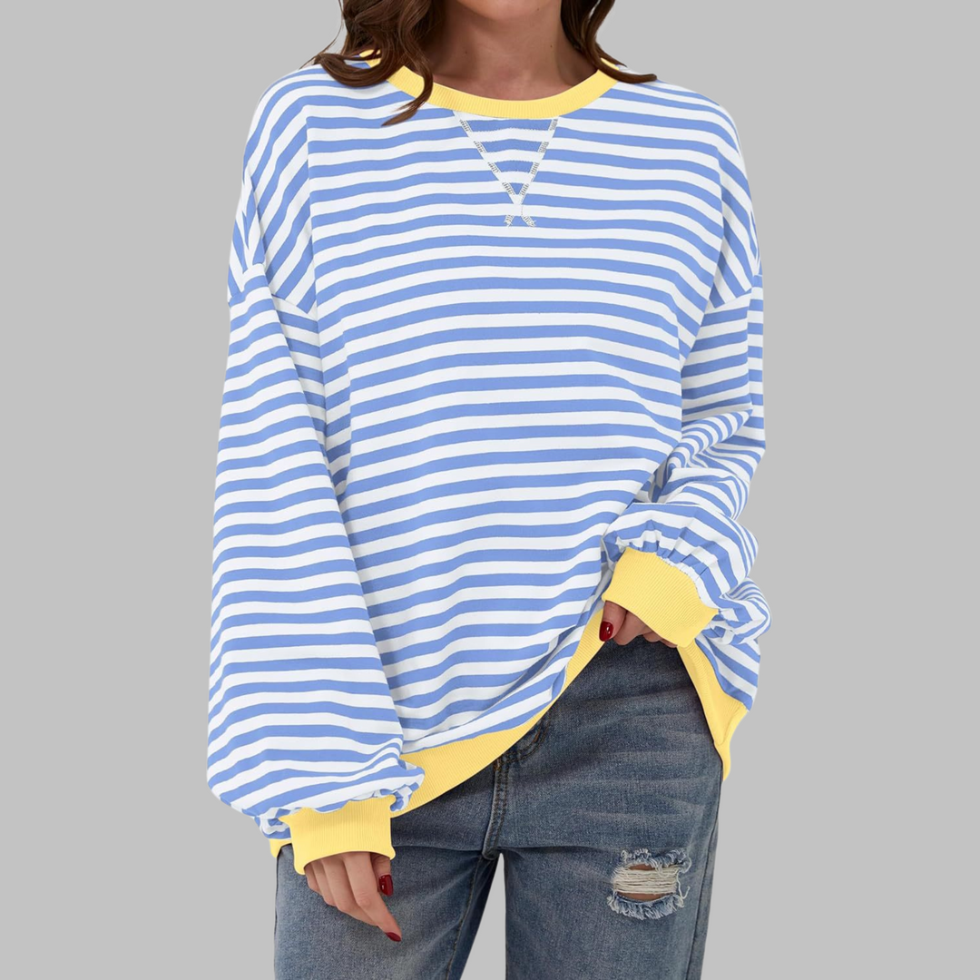 Nael Berlin | Gestreiftes Langarm-Sweatshirt mit Rundhalsausschnitt