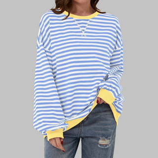 Nael Berlin | Gestreiftes Langarm-Sweatshirt mit Rundhalsausschnitt